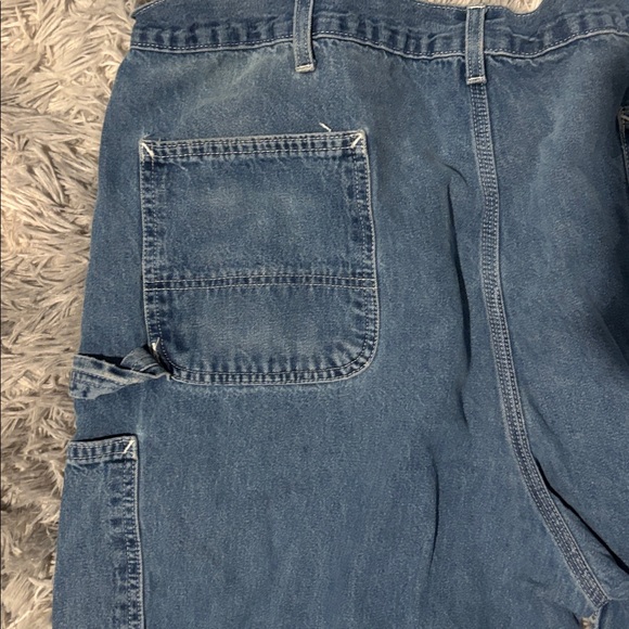 Carhartt Men’s Size 44x32 Classic Dungaree Fit Blue Utility Pants - Picture 4 of 9